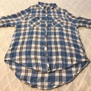 *LAST CHANCE* Blue & White Plaid Button Down